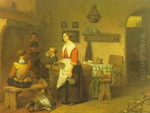 Soldiers Resting In A Tavern by Hedwig Greve