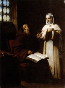 La Lecon A Une Novice by Pierre-Louis (Henri) Grevedon