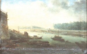 Le Quai De La Conference by Jan van Grevenbroeck the Younger
