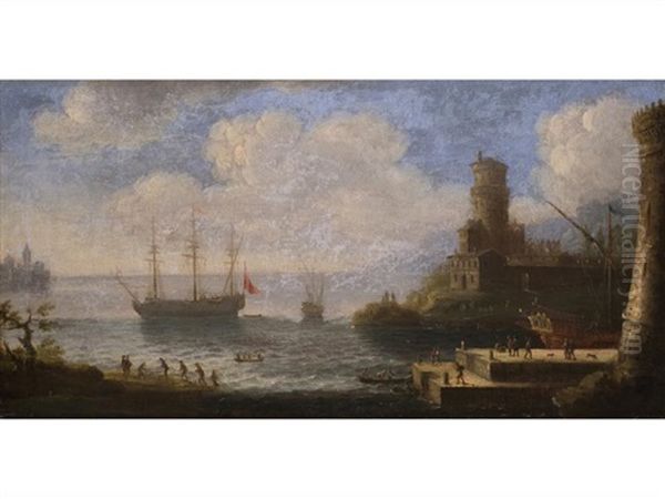 Grosssegler Vor Hafen Und Burg - view 1