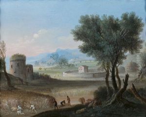 Les Moissons by Charles-Leopold Grevenbroeck