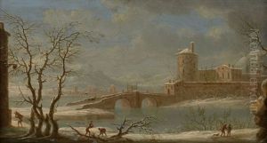 Paysage D'hiver Au Pont Paysage D'hiver Au Pont