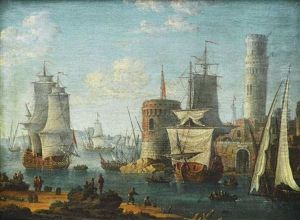 Paysages Portuaires (pair) by Orazio Grevenbroeck