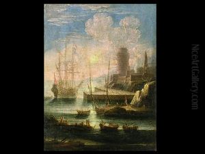 Hafenszene by Orazio Grevenbroeck