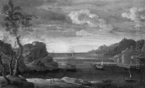 Veduta Di Costiera Marina Con Navi - view 1