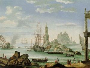 Port Scene by Orazio Grevenbroeck