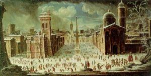 A Capriccio Of A Piazza With A Carnival In Winter