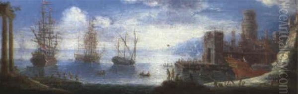 Scene De Port Mediterraneen - view 1