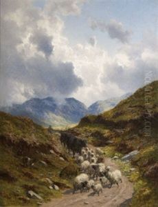 The Way Home (mountain Landscape) by Alfred Grey