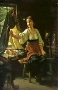Motherhood by Sergei Ivanovich Gribkov