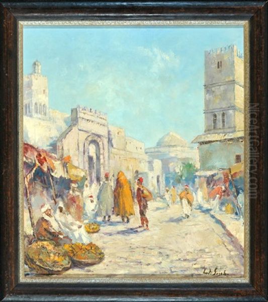 Orientalische Strasen- Und Marktszene - view 1