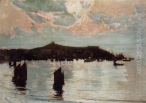 St. Ives By Moonlight by Louis Monro Grier