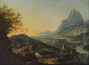 Paesaggio Fluviale Con Figure