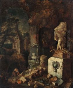 Landscape With Ruins by Jan Griffier the Elder