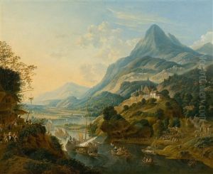 The Grape Harvest by Jan Griffier the Elder
