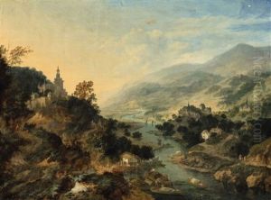 Two Panoramic River Landscapes (2 Works)