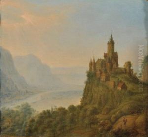 Chateau Surplombant La Vallee Du Rhin