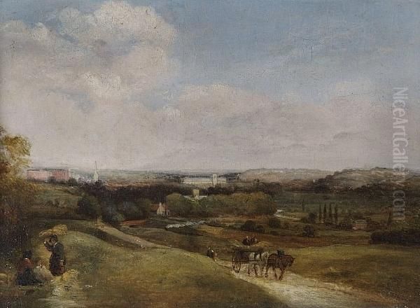 Winchester From The Compton Road, Signed - view 1