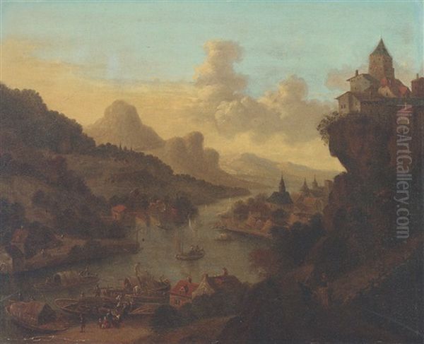 Paysage De La Vallee Du Rhin - view 1