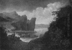 Paysage De La Vallee Du Rhin by Jan Griffier the Elder
