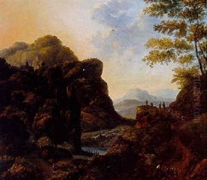 Vue De La Vallee Du Rhin by Jan Griffier the Elder