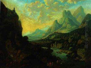 An Extensive Rhenish Landscape by Jan Griffier the Elder