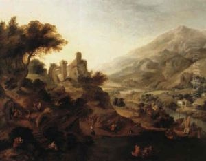 Belebte Rheinlandschaft