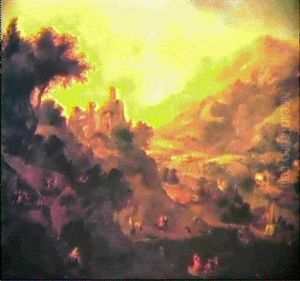 Vue De La Vallee Du Rhin by Jan Griffier the Elder