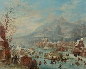 Paysage D'hiver Anime De Personnages