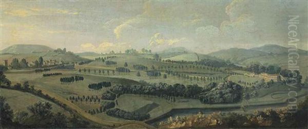 An View Of Gisburne Park, Yorkshire, And The Park - view 1