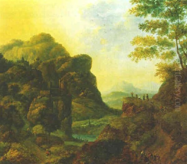 Vue De La Vallee Du Rhin - view 1