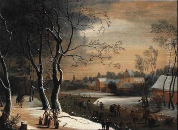 Paysage Avec Patineurs - view 1