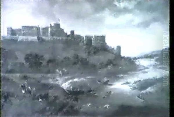 A View Of Windsor Castle From The River Thames - view 1