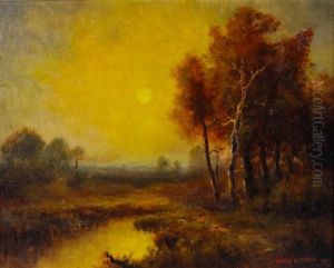 River Landscape by Thomas Bailey Griffin