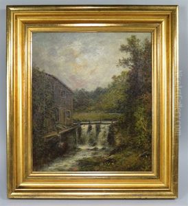 Landscape With Mill And Falls Landscape With Mill And Falls