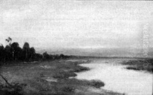 River Landscape by Thomas Bailey Griffin