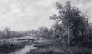 River Landscape by Thomas Bailey Griffin