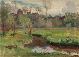 Landscape Boigneville, France by Walter Griffin