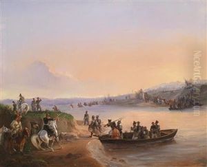 Crossing A River by Theodor Baikoff