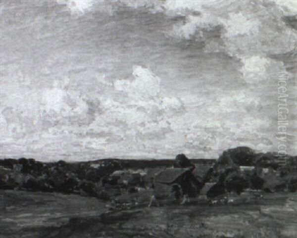 Quiet Pastures: Landscape With Cattle Grazing - view 1