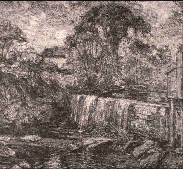 Stroudwater Mill Dam - view 1