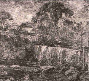 Stroudwater Mill Dam by Walter Griffin