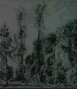 Landscape With Poplars by Walter Griffin