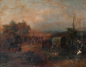 Battle Scene by Theodor Ilich Baikoff