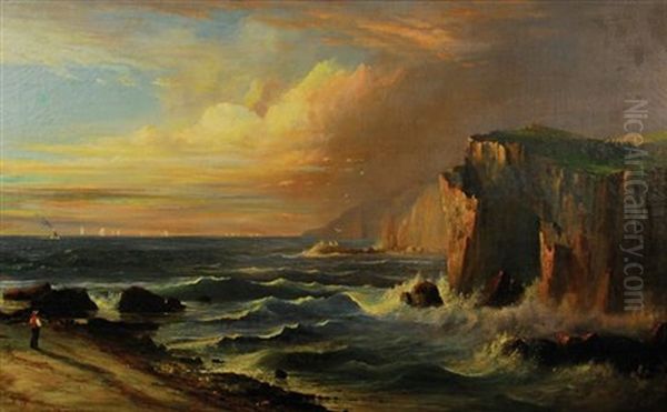 Fisherman On The Maine Coast - view 1