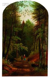 Moss Glen Falls, Stowe, Vermont (+ Figures On A Woodland Path; 2 Works) Moss Glen Falls, Stowe, Vermont (+ Figures On A Woodland Path; 2 Works)