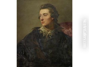 Portrait Of A Gentleman, Half-length, In Van Dyck Costume