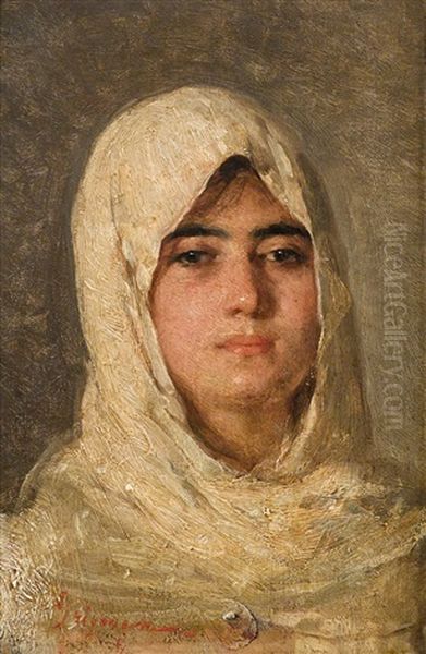 A Girl With A Veil - view 1