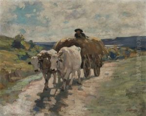 Haycart With Oxen by Nicolae Grigorescu