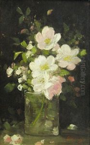 Glass With Apple Flowers by Nicolae Grigorescu